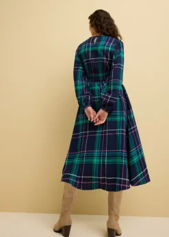 bonprix bonprix Vestido azul marino a cuadros Sale