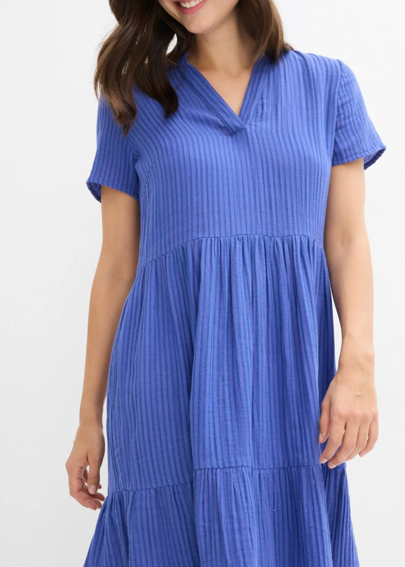 bonprix bonprix Vestido azul violaceo-azul genciana con rayas Outlet