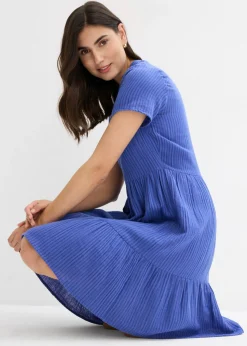 bonprix bonprix Vestido azul violaceo-azul genciana con rayas Outlet