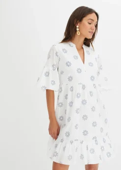bonprix bonprix Vestido Blanco-azul Clearance