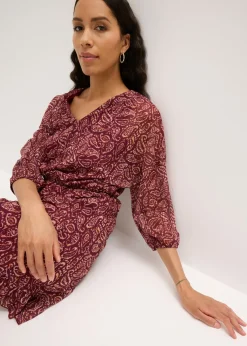 bonprix bonprix Vestido Rojo rubí