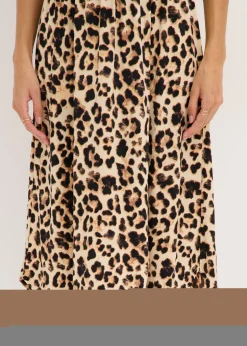 bonprix bonprix Vestido Beige-negro con estampado de leopardo Best