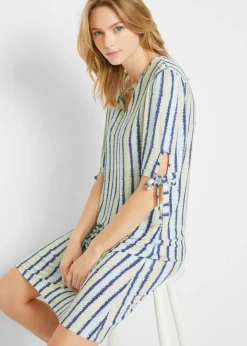 bonprix John Baner JEANSWEAR Vestido Azul-blanco estampado Discount