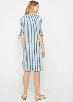 bonprix John Baner JEANSWEAR Vestido Azul-blanco estampado Discount