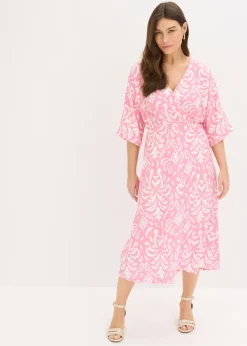 bonprix bonprix Vestido Rosa-blanco Hot