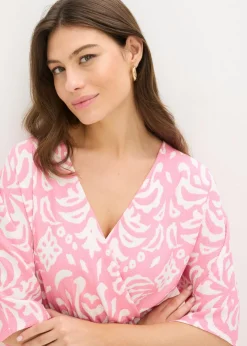bonprix bonprix Vestido Rosa-blanco Hot
