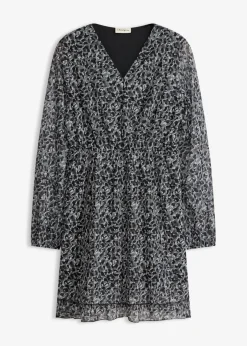 bonprix bonprix Vestido estampado leo negro New