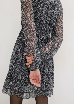 bonprix bonprix Vestido estampado leo negro New