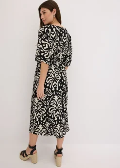 bonprix bonprix Vestido Negro-blanco Clearance