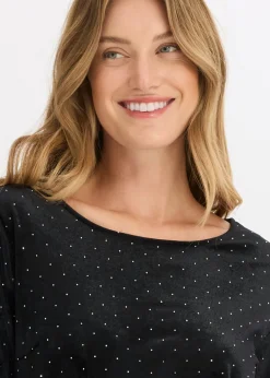 bonprix bonprix Vestido Negro metalizado New