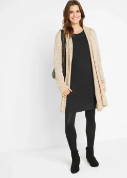 bonprix bonprix Vestido ajustado de punto (2 unidades) Negro Online