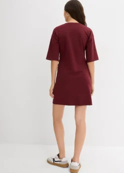 bonprix bonprix Vestido ancho tipo camiseta rojo avellana Best