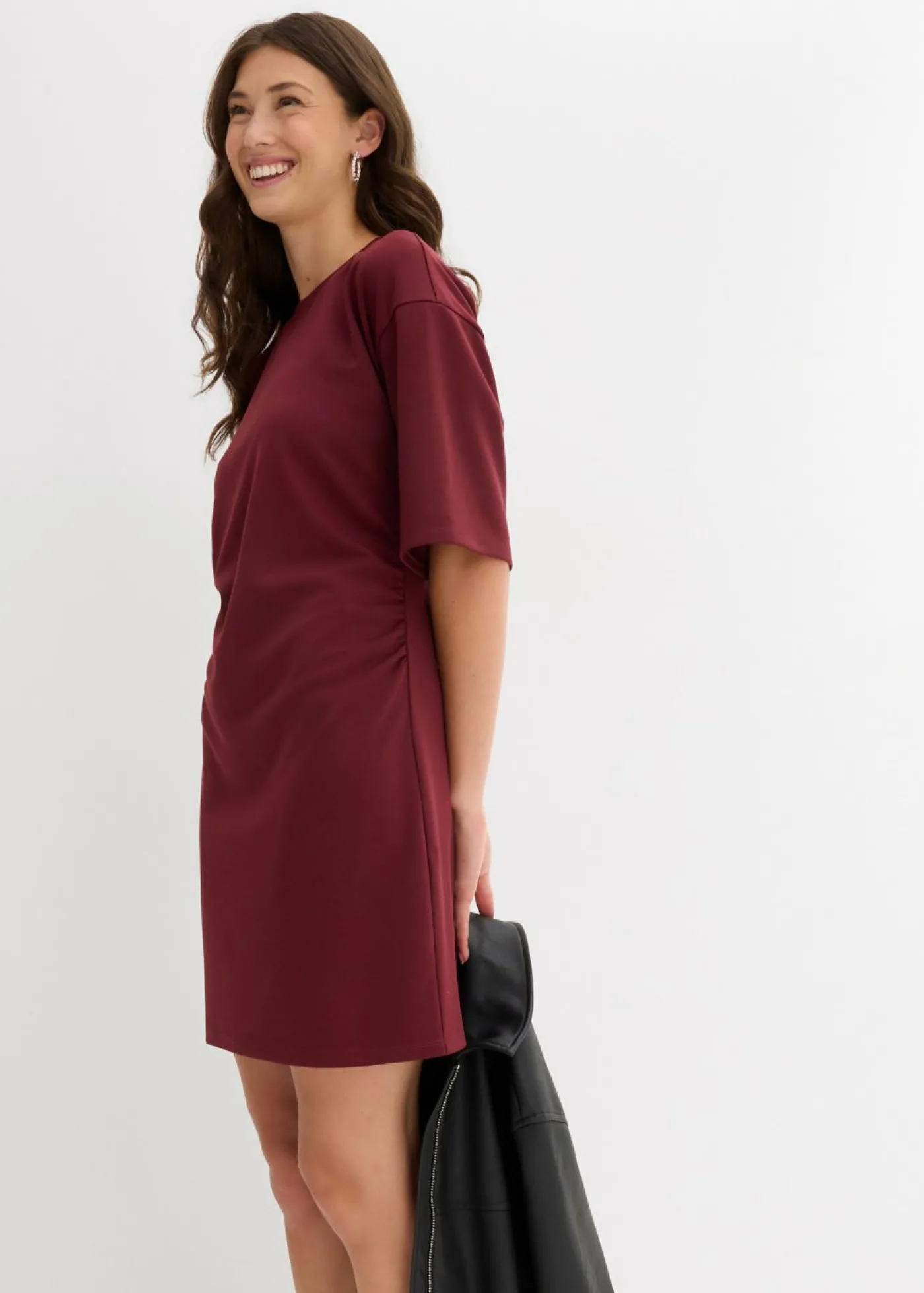 bonprix bonprix Vestido ancho tipo camiseta rojo avellana Best