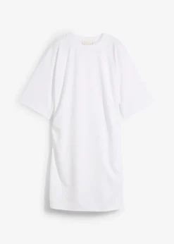 bonprix bonprix Vestido ancho tipo camiseta Blanco Clearance