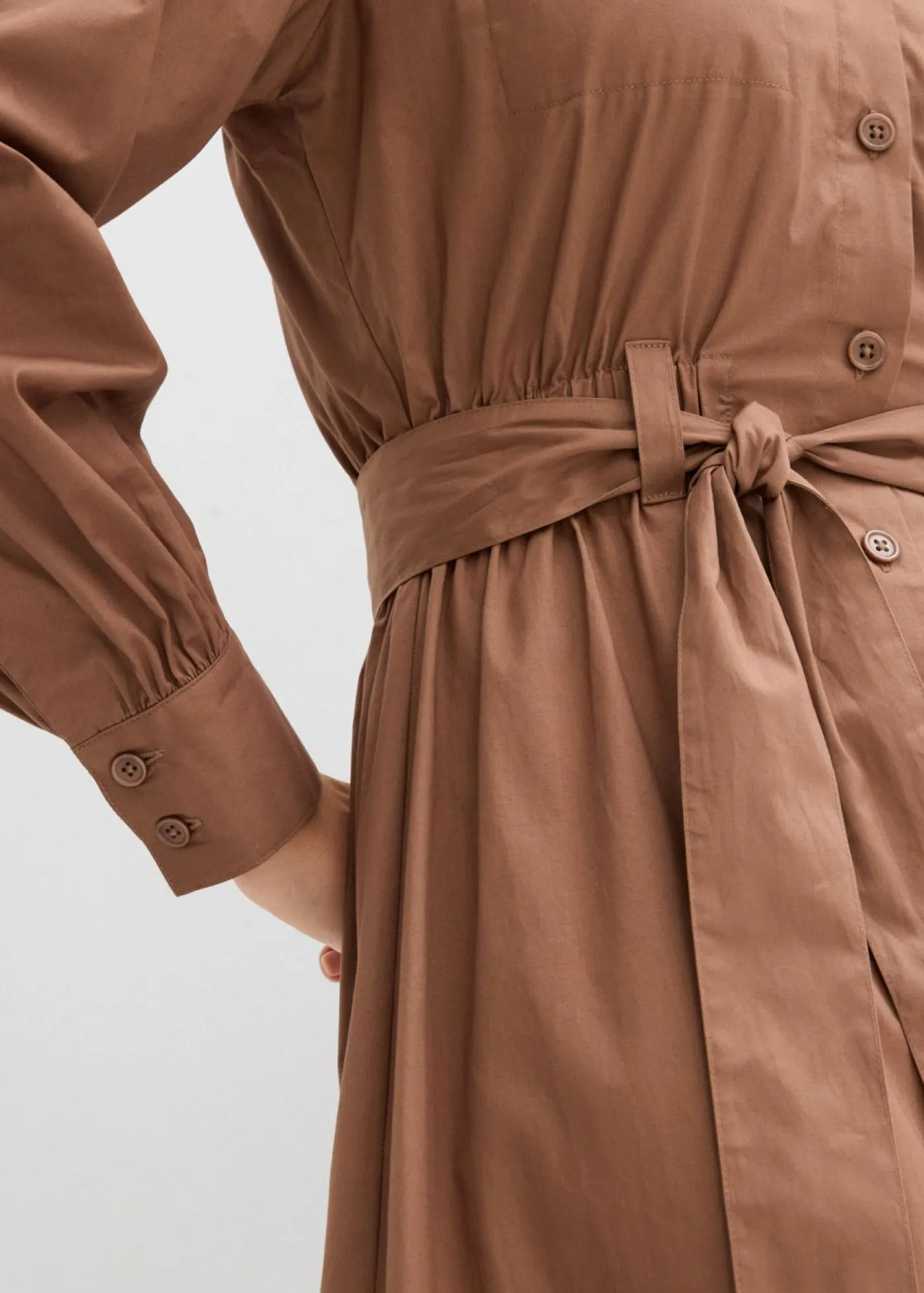 bonprix bonprix Vestido camisero Marrón castaño Clearance