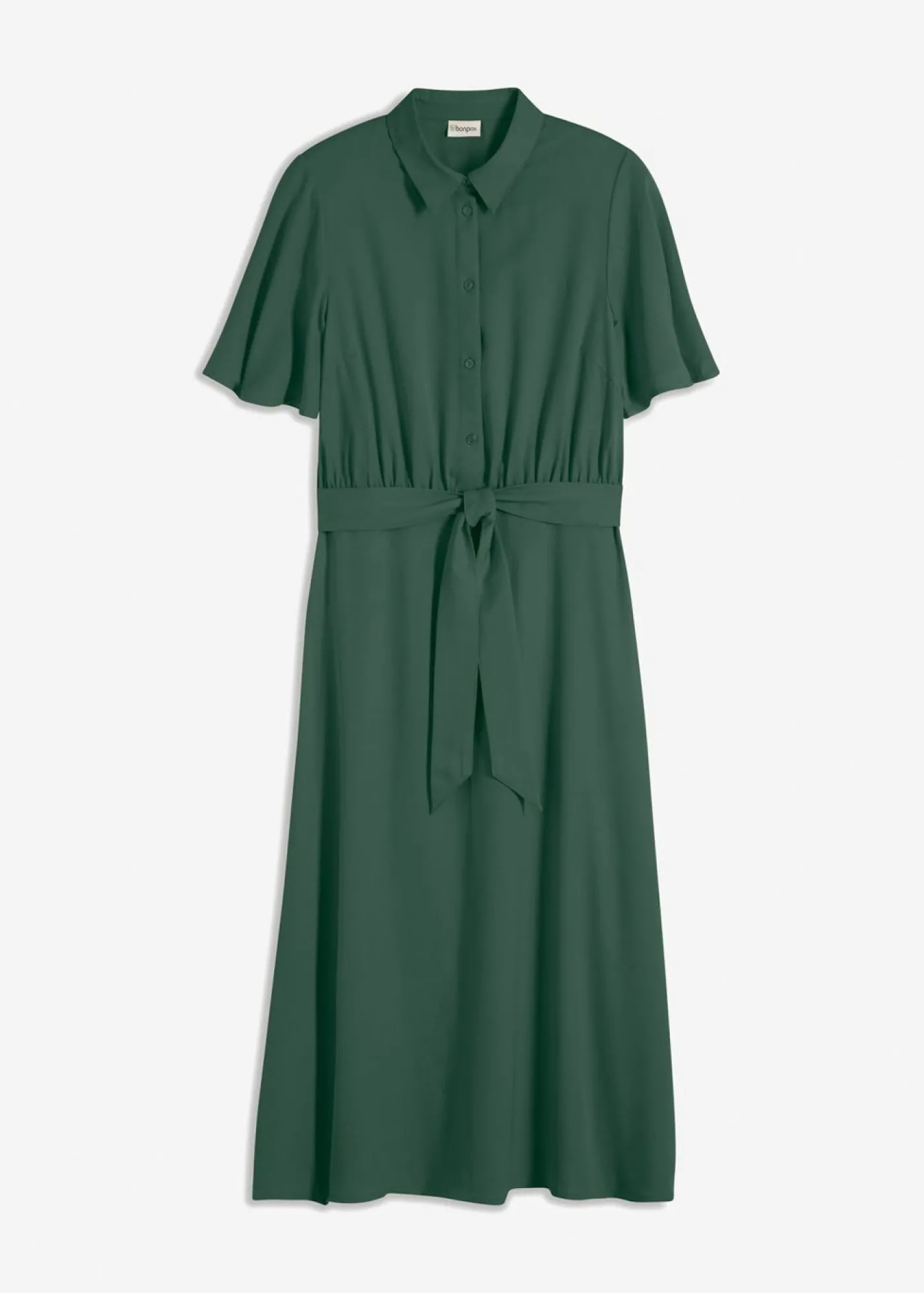 bonprix bonprix Vestido camisero con cordón verde sombra Best