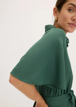 bonprix bonprix Vestido camisero con cordón verde sombra Best