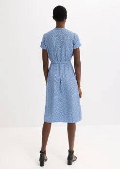 bonprix bonprix Vestido camisero con lunares azul provenzal/azul marino topos