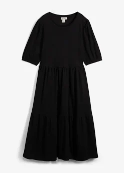 bonprix bonprix Vestido camisero de algodón puro Negro Online