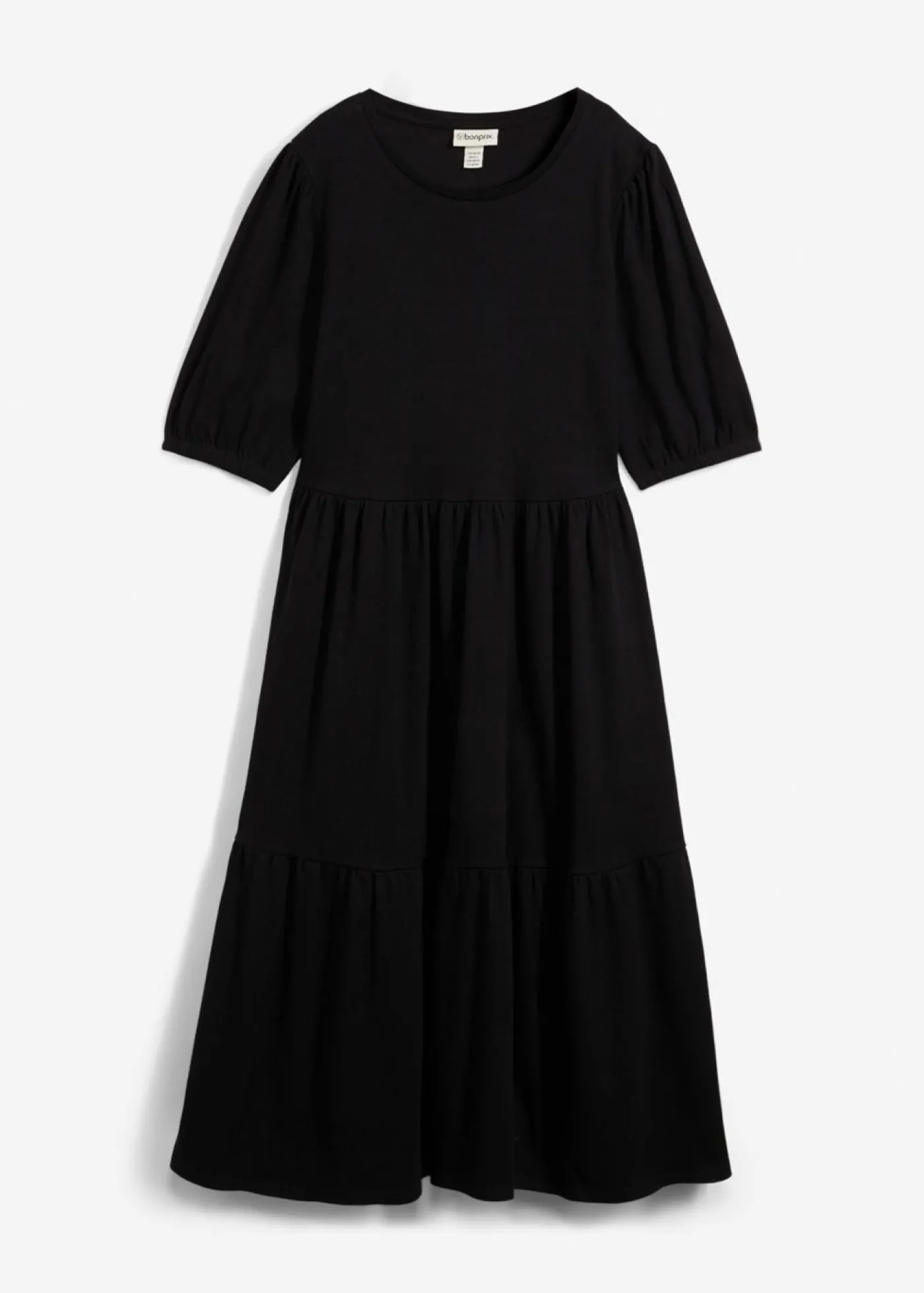 bonprix bonprix Vestido camisero de algodón puro Negro Online