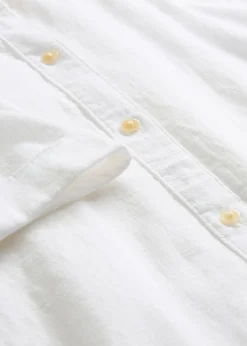bonprix bonprix Vestido camisero de algodón puro Blanco lana