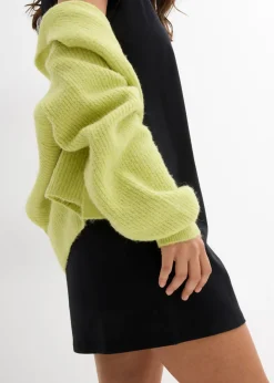 bonprix bonprix Vestido camisero de algodón orgánico puro (2 unidades) Negro + verde agua Outlet