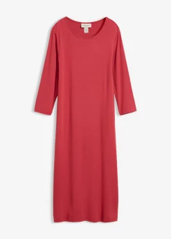 bonprix bonprix Vestido camisero de viscosa fina Cereza Best