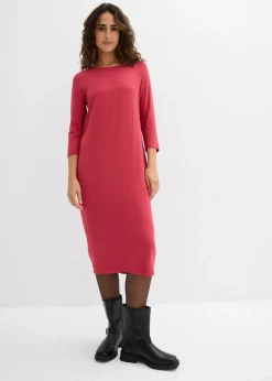 bonprix bonprix Vestido camisero de viscosa fina Cereza Best
