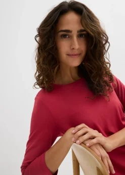 bonprix bonprix Vestido camisero de viscosa fina Cereza Best