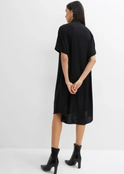 bonprix bonprix Vestido camisero de viscosa fina azul provenzal Sale