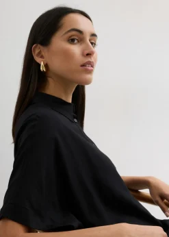 bonprix bonprix Vestido camisero de viscosa fina azul provenzal Sale