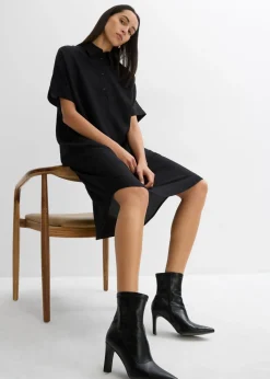 bonprix bonprix Vestido camisero de viscosa fina azul provenzal Sale