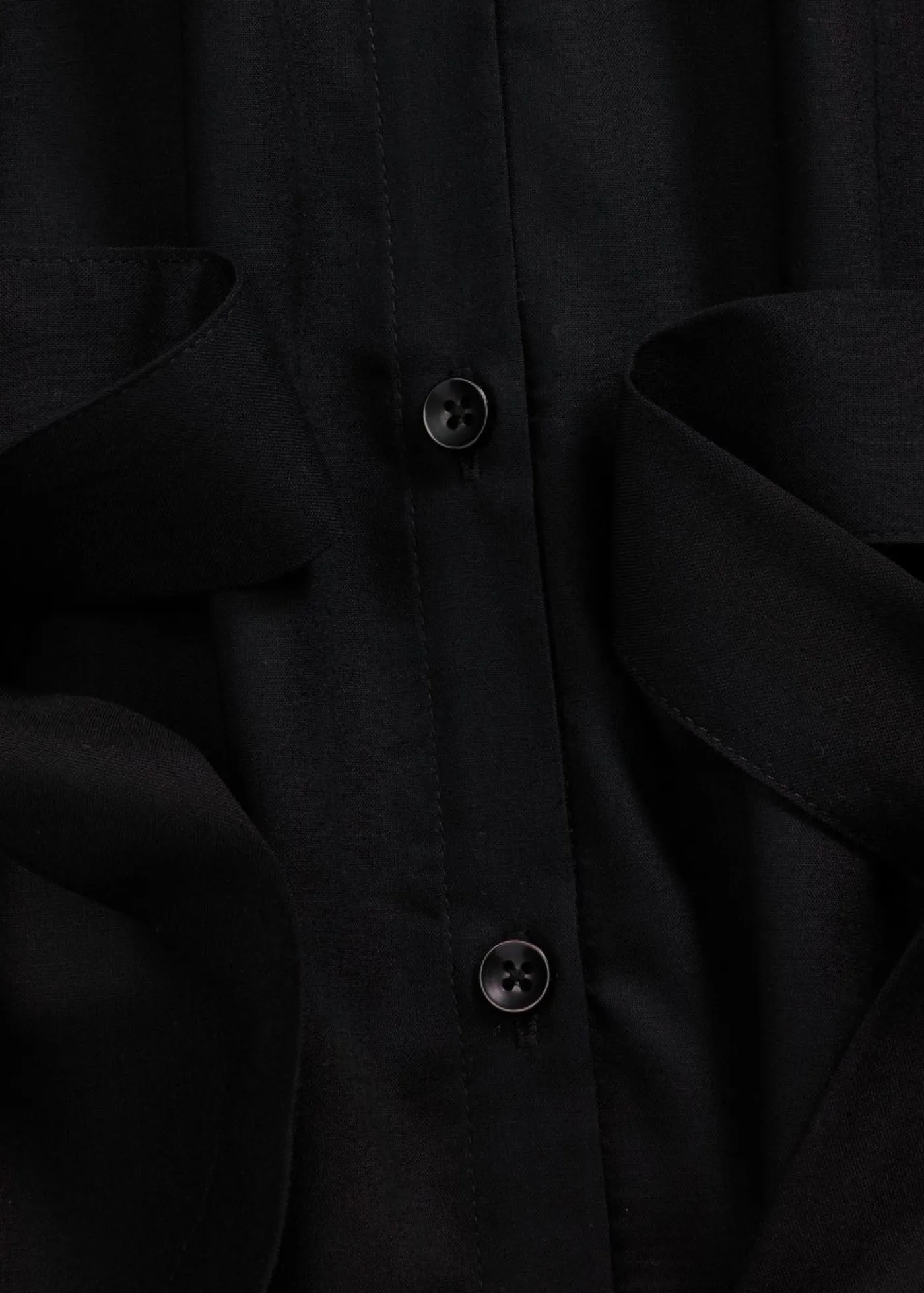 bonprix bonprix Vestido camisero de viscosa Negro