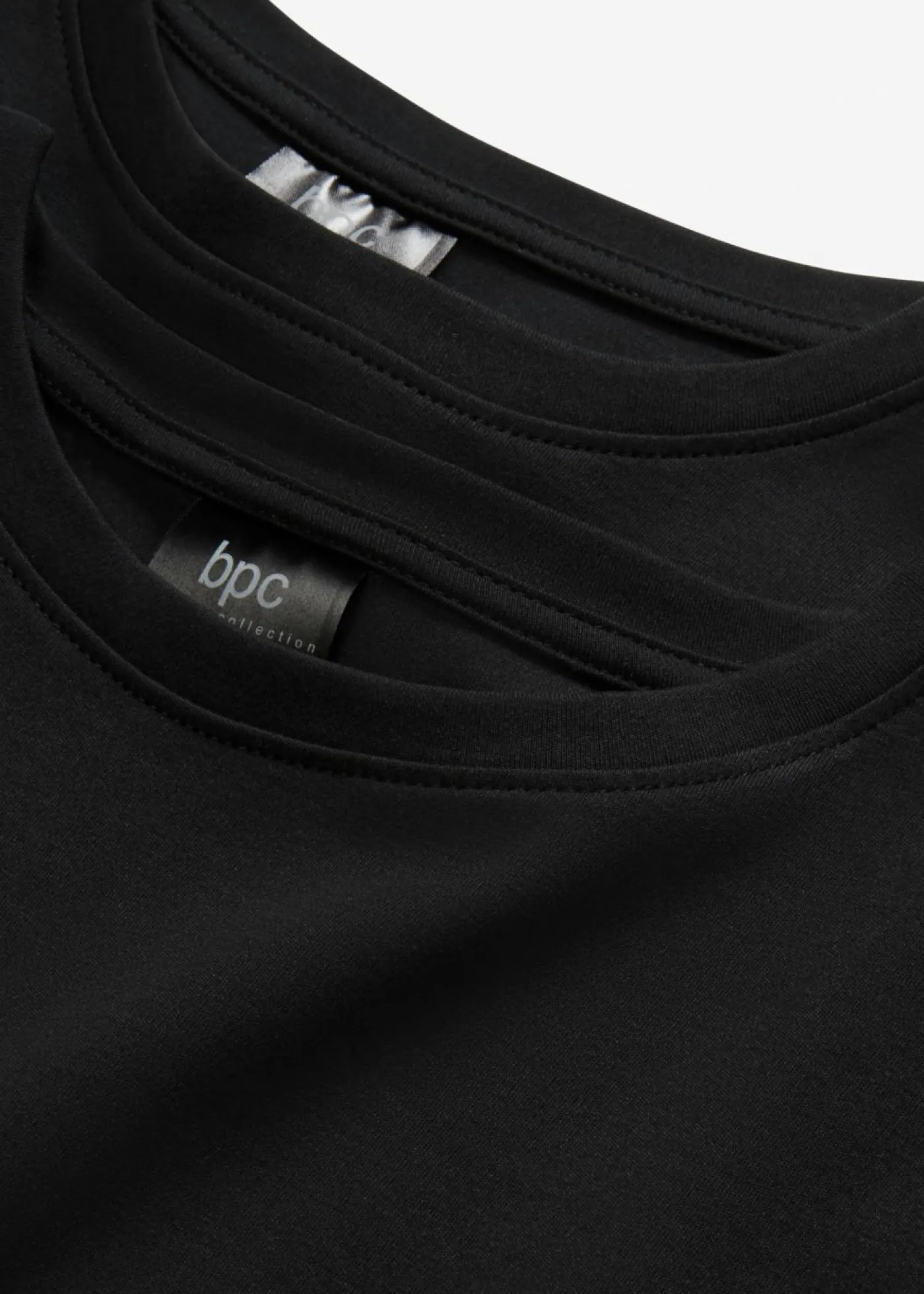 bonprix bonprix Vestido camisero holgado de algodón puro (2 unidades) Negro Discount