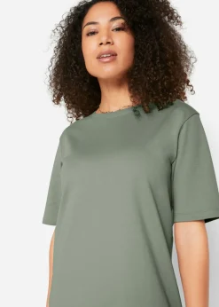bonprix bonprix Vestido camisero holgado de algodón puro (2 unidades) Azul marino + verde hierba Discount