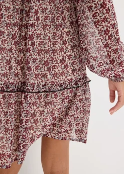 bonprix bonprix Vestido con bordado Blanco lana