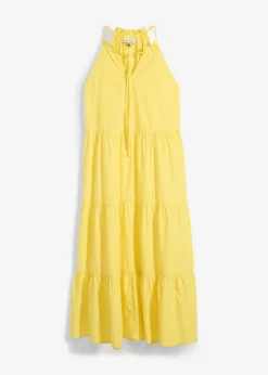 bonprix bonprix Vestido con contenido de seda Amarillo suave New