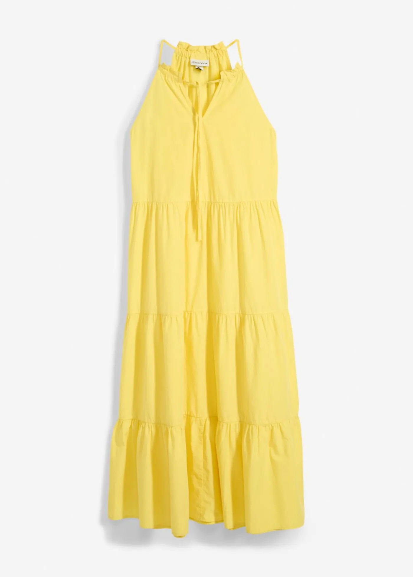 bonprix bonprix Vestido con contenido de seda Amarillo suave New