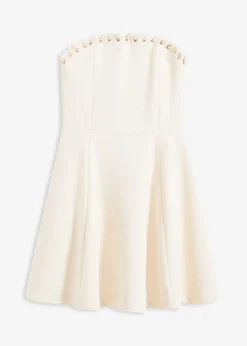 bonprix bonprix Vestido con detalle de cadena Blanco lana Discount