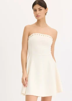 bonprix bonprix Vestido con detalle de cadena Blanco lana Discount