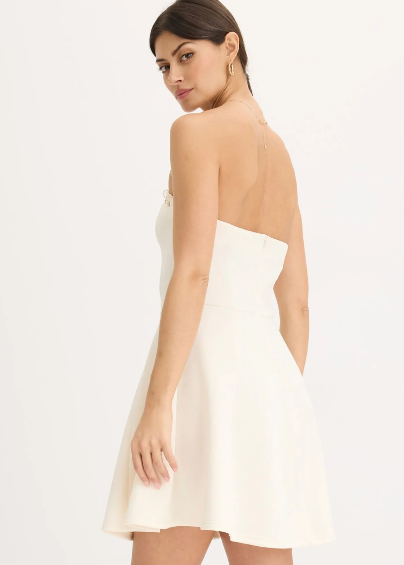 bonprix bonprix Vestido con detalle de cadena Blanco lana Discount