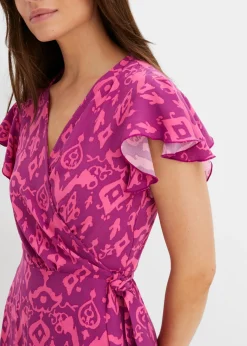 bonprix bonprix Vestido con diseño cruzado Morado Best