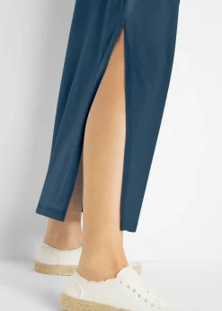 bonprix bonprix Vestido con diseño jaspeado azul marino moteado New