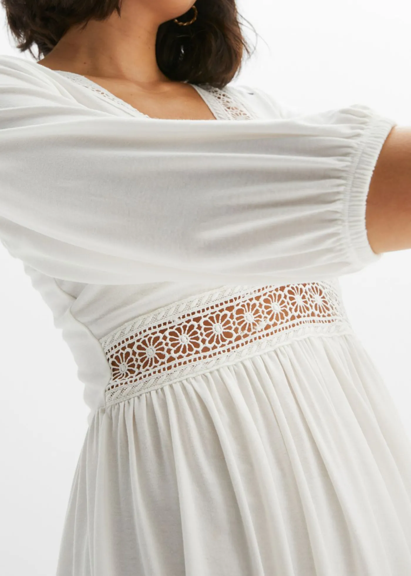 bonprix bonprix Vestido con encaje Blanco