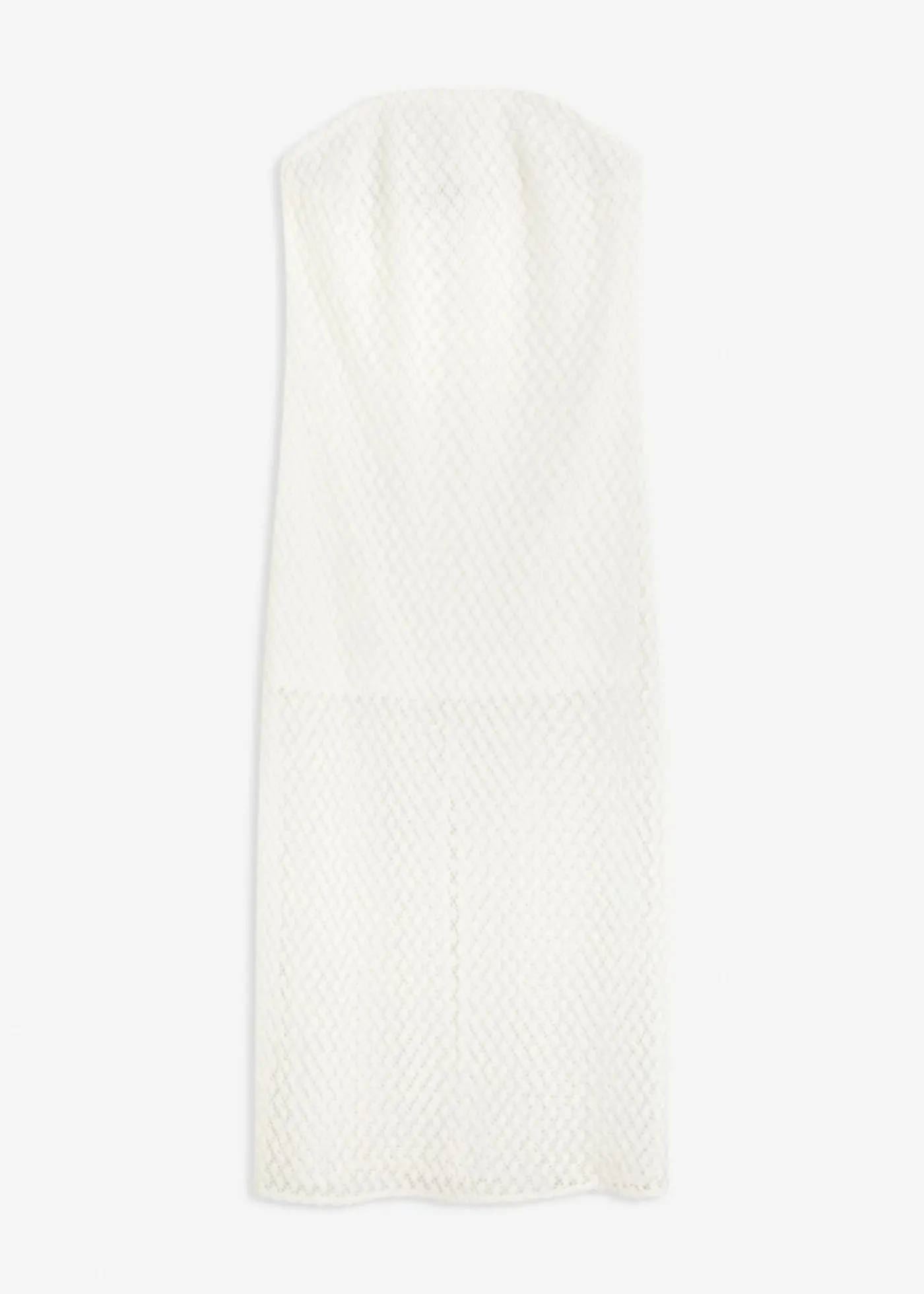 bonprix bonprix Vestido con hombros al descubierto y encaje Blanco Best