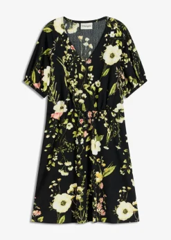 bonprix bonprix Vestido con mangas abullonadas Negro New