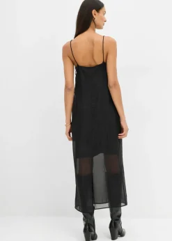 bonprix bonprix Vestido con tirantes finos Negro New