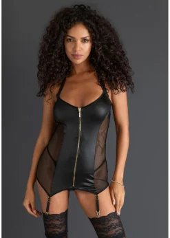 bonprix bonprix Vestido con tirantes y cremallera Negro Discount