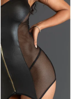 bonprix bonprix Vestido con tirantes y cremallera Negro Discount
