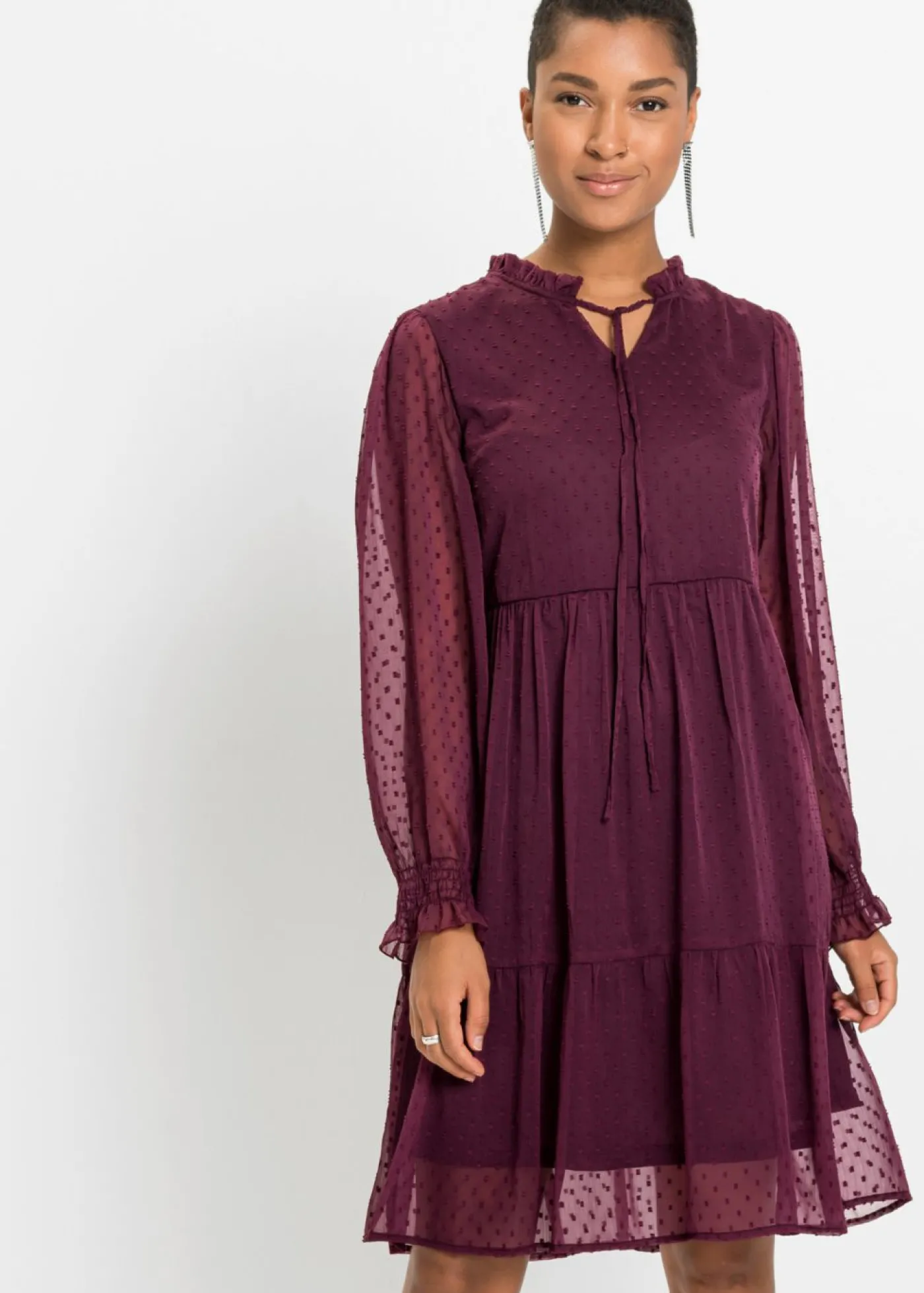 bonprix bonprix Vestido corto Burdeos New